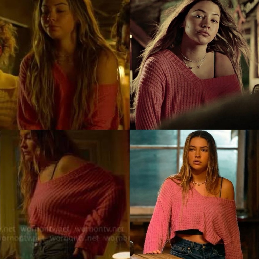 sarah cameron Pink cropped long sleeve